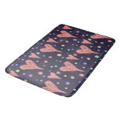 Pattern Hearts Colorful Girly Modern Cute Badmat (Gekanteld)