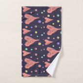 Pattern Hearts Colorful Girly Modern Cute Handdoek (Handdoek)