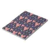 Pattern Hearts Colorful Girly Modern Cute Notitieblok (Linkerzijde)