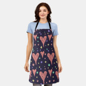 Pattern Hearts Colorful Girly Modern Cute Schort (Gedragen)