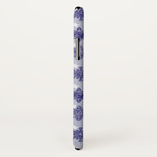 Pattern Holiday Blue Snowflake Winter Chic Case-Mate iPhone Case (Achterkant / rechts)