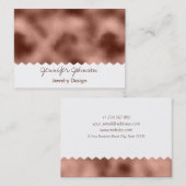 Pattern Jewelry Design Roos Gold Foil Visitekaartje (Voorkant / Achterkant)