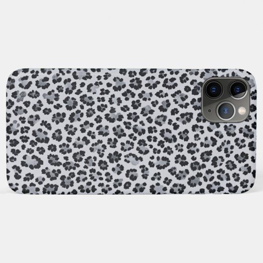 Pattern Leopard Print Gray Case-Mate iPhone Case (Achterkant (horizontaal))