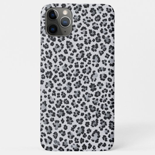 Pattern Leopard Print Gray Case-Mate iPhone Case (Achterkant)