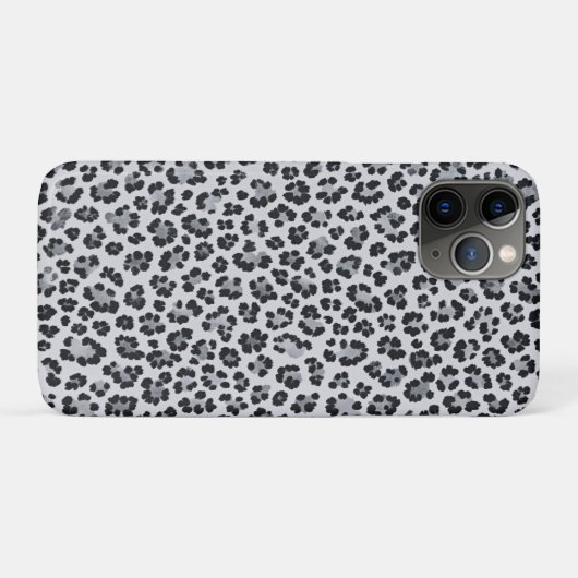 Pattern Leopard Print Gray Case-Mate iPhone Case (Achterkant (horizontaal))