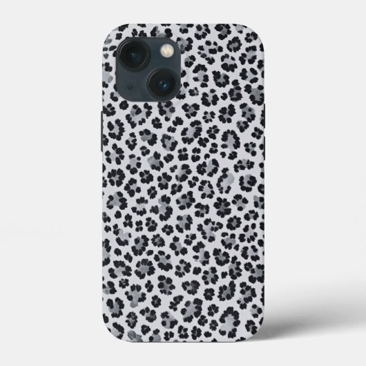 Pattern Leopard Print Gray Case-Mate iPhone Case (Achterkant)