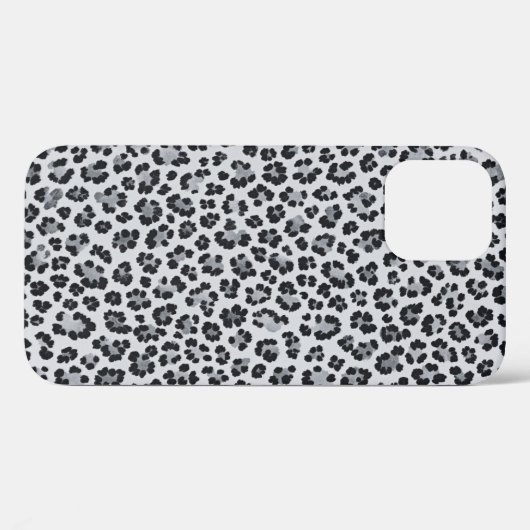 Pattern Leopard Print Gray Case-Mate iPhone Case (Achterkant (horizontaal))