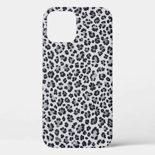 Pattern Leopard Print Gray Case-Mate iPhone Case (Achterkant)