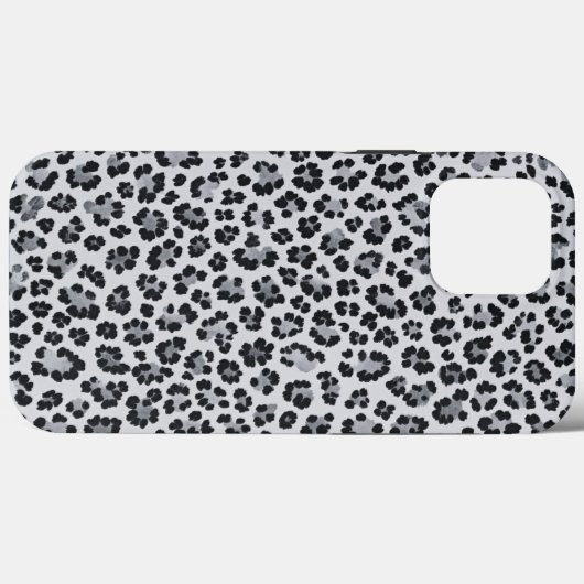 Pattern Leopard Print Gray Case-Mate iPhone Case (Achterkant (horizontaal))