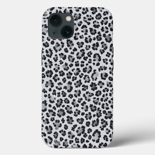 Pattern Leopard Print Gray Case-Mate iPhone Case (Achterkant)
