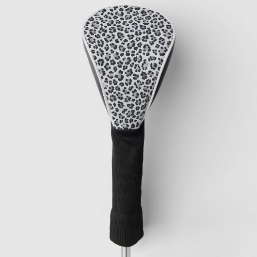 Pattern Leopard Print Gray Golfheadcover (Voorkant)