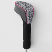 Pattern Leopard Print Gray Golfheadcover (Schuin)