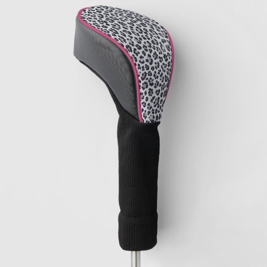 Pattern Leopard Print Gray Golfheadcover (Schuin)
