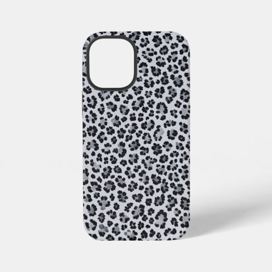 Pattern Leopard Print Gray iPhone Hoesje (Achterkant)