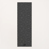 Pattern Modern Black Sparkle White, speciaal geper Yogamat (Voorkant)
