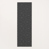 Pattern Modern Black Sparkle White, speciaal geper Yogamat (Achterkant)