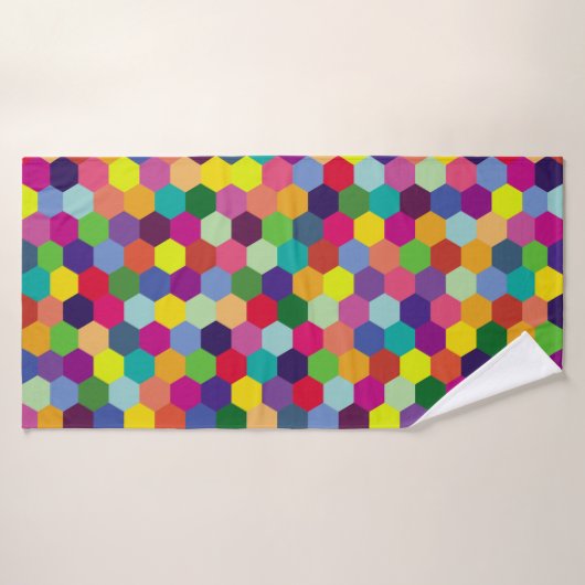 Pattern Modern Colorful — Mode spring hipster Badhanddoek (Badhanddoek)
