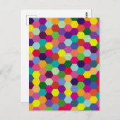 Pattern Modern Colorful — Mode spring hipster Briefkaart (Voorkant / Achterkant)