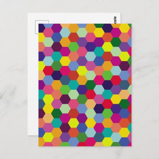 Pattern Modern Colorful — Mode spring hipster Briefkaart (Voorkant / Achterkant)