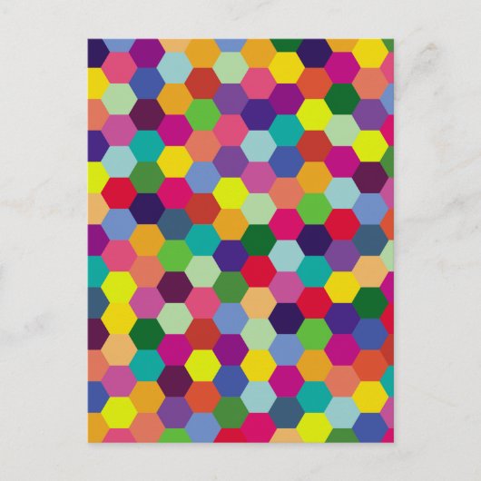 Pattern Modern Colorful — Mode spring hipster Briefkaart (Voorkant)