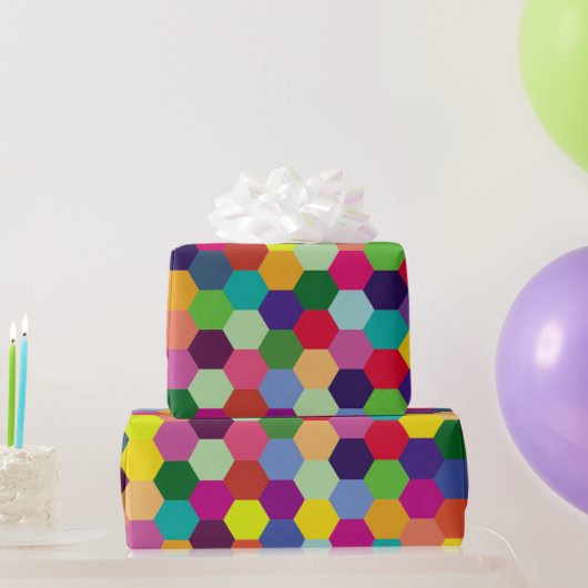 Pattern Modern Colorful — Mode spring hipster Cadeaupapier (Feestgeschenken)