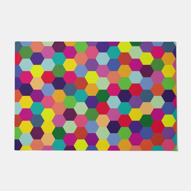 Pattern Modern Colorful — Mode spring hipster Deurmat (Voorkant)