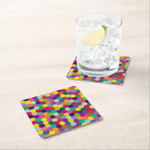 Pattern Modern Colorful — Mode spring hipster Kartonnen Onderzetters