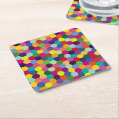 Pattern Modern Colorful — Mode spring hipster Kartonnen Onderzetters (Schuin)