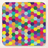 Pattern Modern Colorful — Mode spring hipster Kartonnen Onderzetters (Voorkant)
