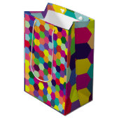 Pattern Modern Colorful — Mode spring hipster Medium Cadeauzakje (Voorkant Gekanteld)