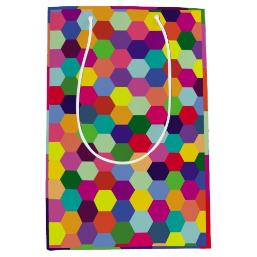 Pattern Modern Colorful — Mode spring hipster Medium Cadeauzakje (Voorkant)