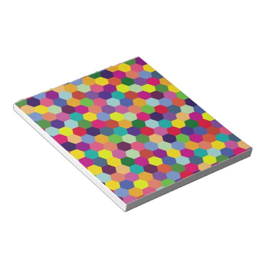 Pattern Modern Colorful — Mode spring hipster Notitieblok (Schuin)