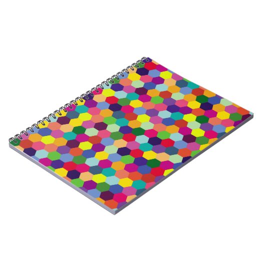 Pattern Modern Colorful — Mode spring hipster Notitieboek (Linkerzijde)