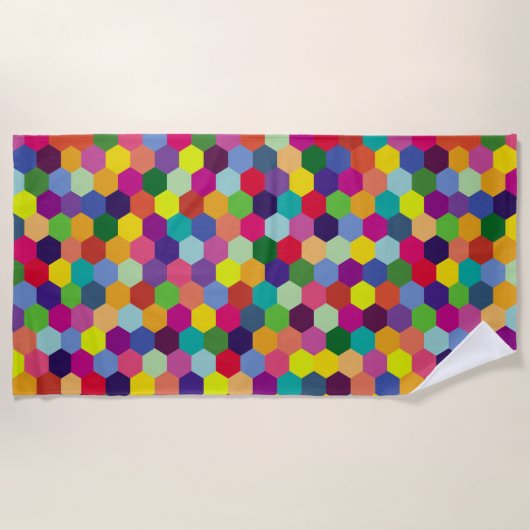 Pattern Modern Colorful — Mode spring hipster Strandlaken (Voorkant)