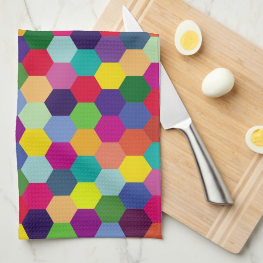 Pattern Modern Colorful — Mode spring hipster Theedoek (Quarter Fold)