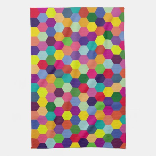 Pattern Modern Colorful — Mode spring hipster Theedoek (Verticaal)