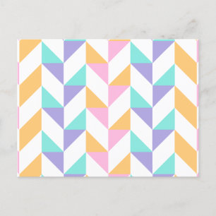 Pattern Modern Colorful — Mode veer geometrisch Briefkaart