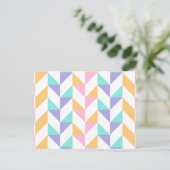 Pattern Modern Colorful — Mode veer geometrisch Briefkaart (Staand voorkant)
