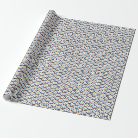 Pattern Modern Stylish Geometric Cadeaupapier (Uitgerold)