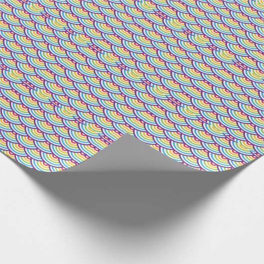 Pattern Modern Stylish Geometric Cadeaupapier (Hoek)