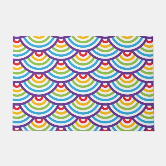 Pattern Modern Stylish Geometric Deurmat (Voorkant)