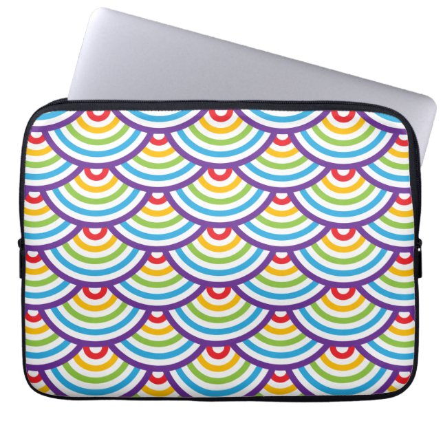 Pattern Modern Stylish Geometric  Laptop Sleeve (Voorkant)