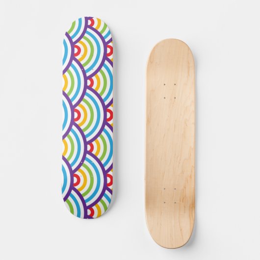 Pattern Modern Stylish Geometric  Persoonlijk Skateboard (Voorkant)