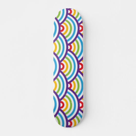 Pattern Modern Stylish Geometric  Persoonlijk Skateboard (Voorkant)