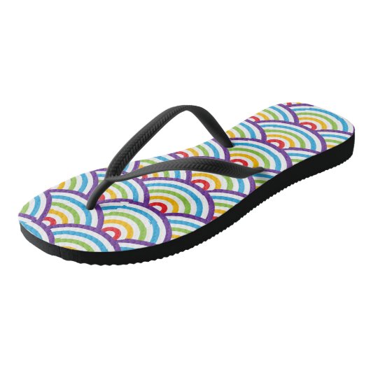 Pattern Modern Stylish Geometric  Teenslippers (Schuin)