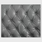 pattern of black genuine leather texture using as  cadeaupapier (Vlak)