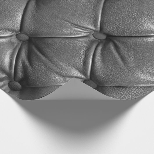 pattern of black genuine leather texture using as cadeaupapier (Hoek)