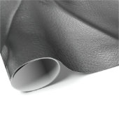 pattern of black genuine leather texture using as  cadeaupapier (Rol Hoek)