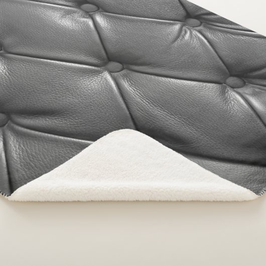 pattern of black genuine leather texture using as sherpa deken (3/4)