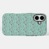 Pattern of Books in Dark Red Case-Mate iPhone Case (Achterkant (horizontaal))